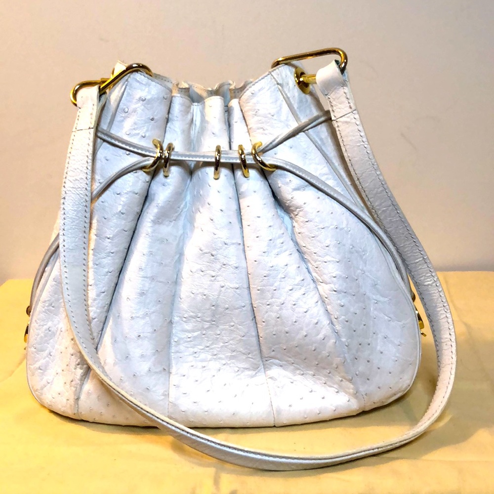 Luc Benoit Ostrich Leather Bag
